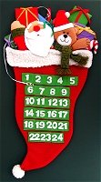 Santa and Bear Countdown Calendar